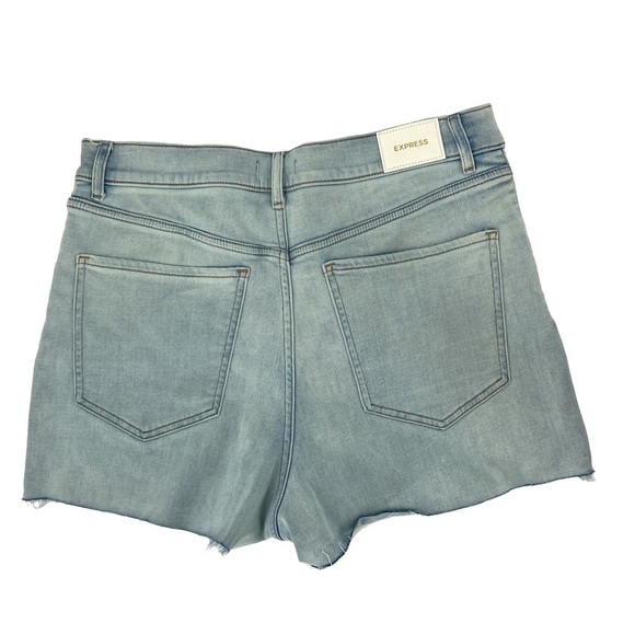 Xpress mom super high rise super soft knit frayed stretch shorts size 12 - Picture 2 of 9